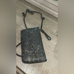 Crystal studded bag.